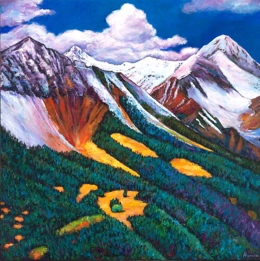 Contemporary Southwest Mountain Landscape Paintings and Prints by Johnathan Harris