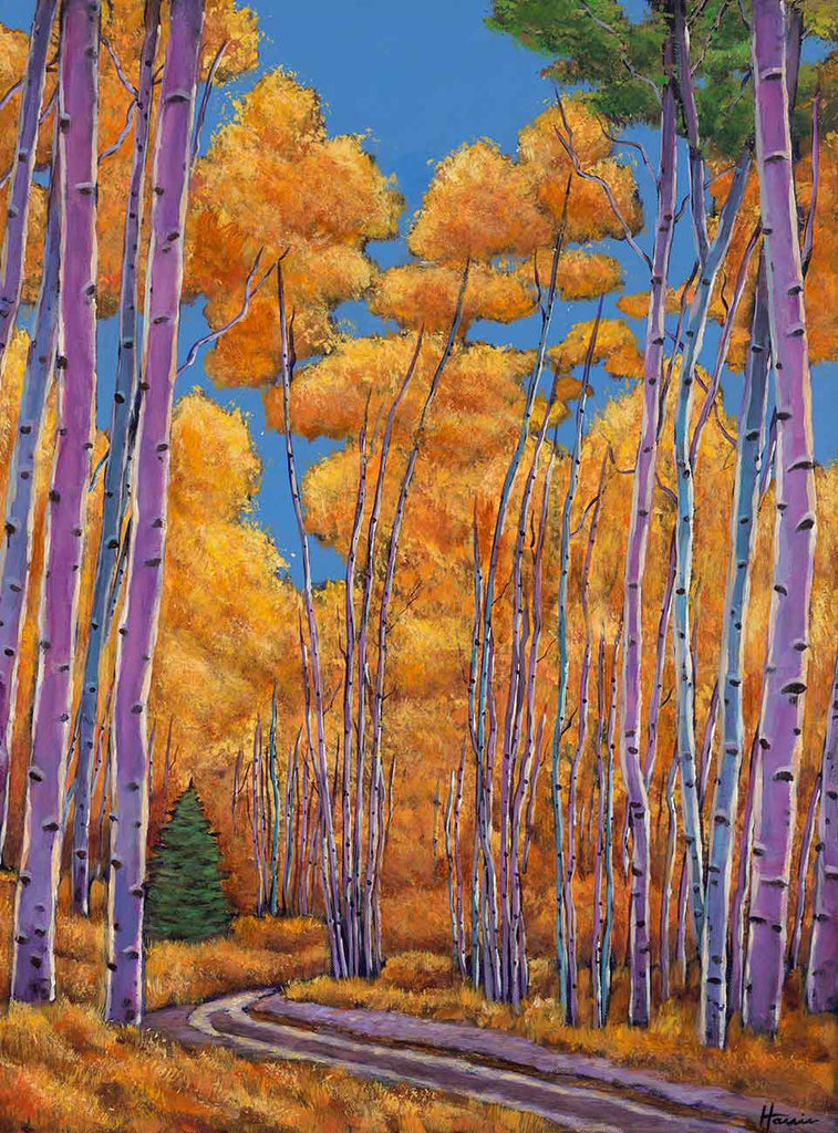 Contemporary Southwest Aspen Colorado Landscape Paintings and Prints by Johnathan Harris