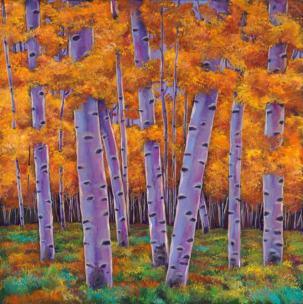 Contemporary Aspen Colorado Southwest Landscape Art Print Johnathan Harris