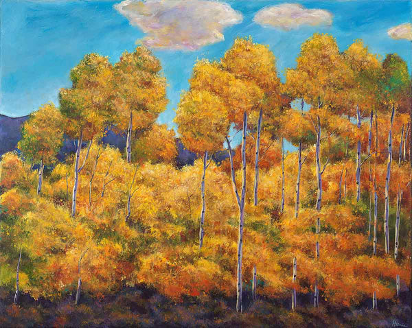 Autumn Aspens in Santa Fe, New Mexico Contemporary Johnathan Harris Art