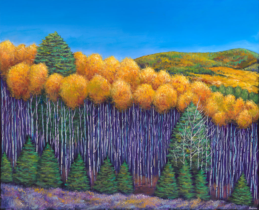 Aspen Santa Fe New Mexico Southwest Landscape Art Print Johnathan Harris