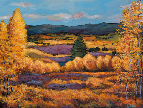 Boulder Colorado Aspen Southwest Landscape Art Print Johnathan Harris