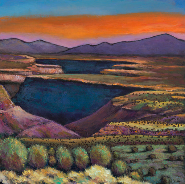 Rio Grande Gorge Taos, New Mexico Southwest Landscape Art Johnathan Harris