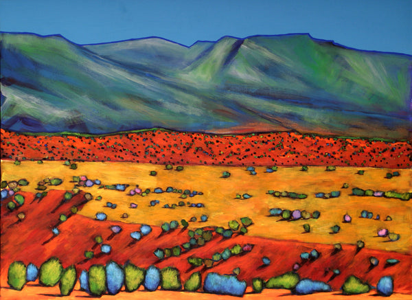 Santa Fe New Mexico Desert Southwest Landscape Art Johnathan Harris Deep Shadows