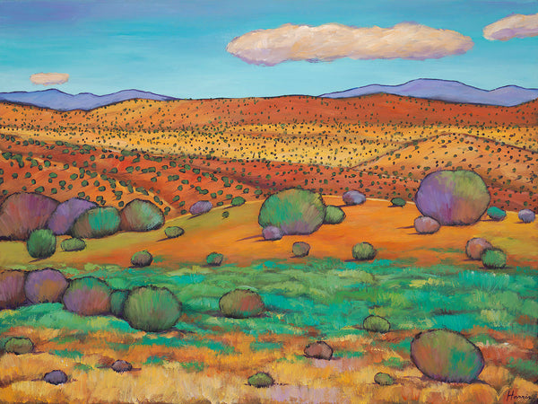 Santa Fe New Mexico Desert Southwest Landscape Art Johnathan Harris