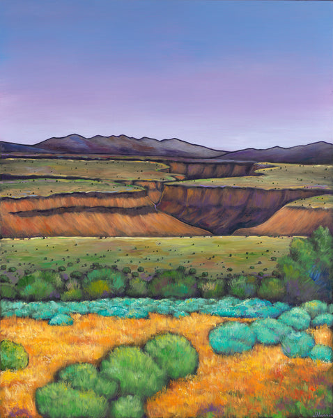 Desert Gorge Southwestern art prints by Johnathan Harris