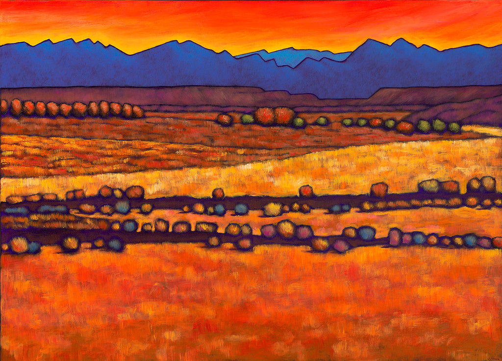 Santa Fe New Mexico Desert Southwest Landscape Art Johnathan Harris