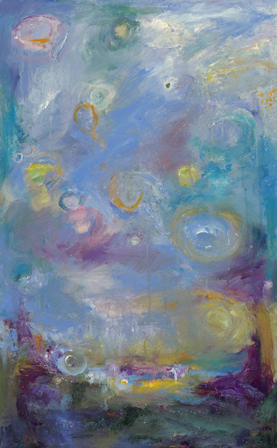 Abstract Expressionistic Hubble Space inspired painting by Johnathan Harris