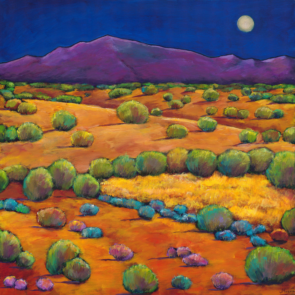 Contemporary Southwest Artwork of the Sangre de Cristo Mountains in Santa Fe, New Mexico by artist Johnathan Harris