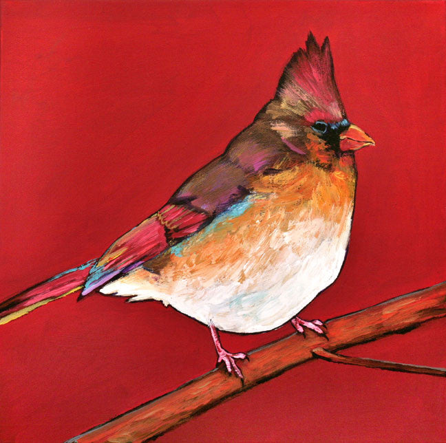 Red Lady - Contemporary Wildlife Art by Johnathan Harris