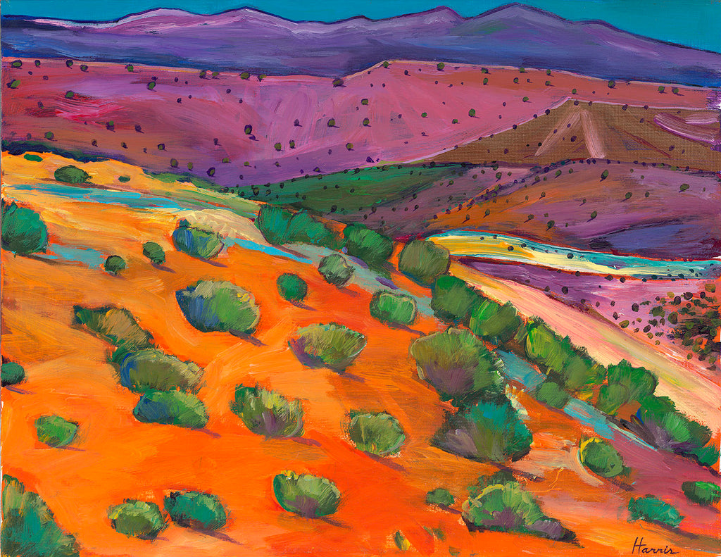 Sage Slopes Southwestern art prints by Johnathan Harris