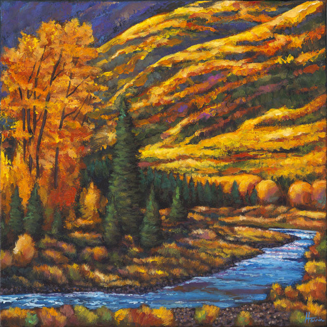 The River Runs - Contemporary Southwestern Landscape Art by Johnathan Harris