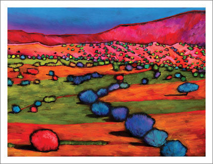 Apple Orchard Southwestern art prints by Johnathan Harris