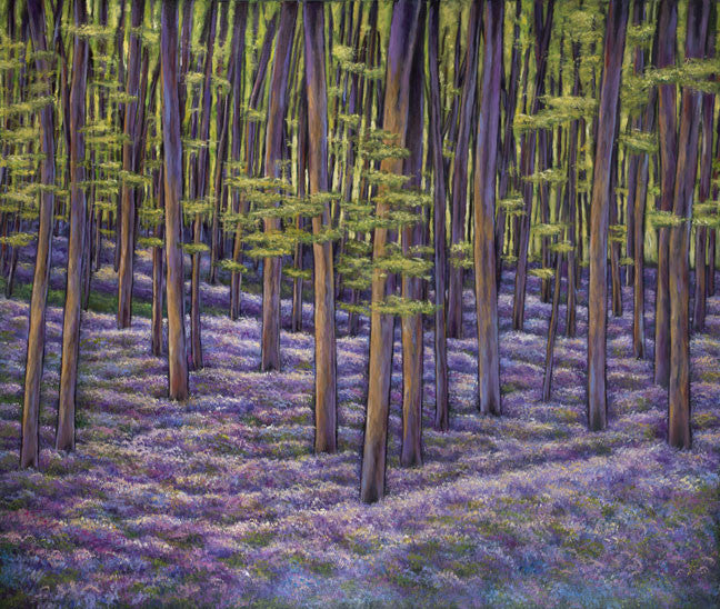 Wildflower Dreamscape - Contemporary European Landscape Painting by Johnathan Harris