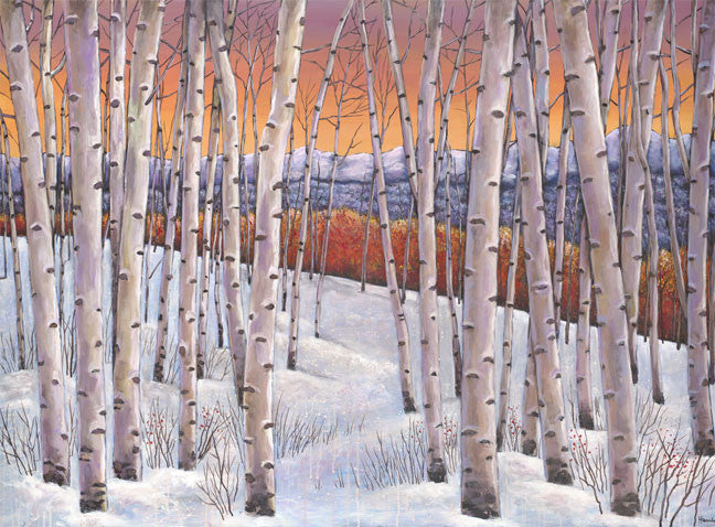 Winters Dream - Contemporary southwestern Colorado landscape painting by Johnathan Harris